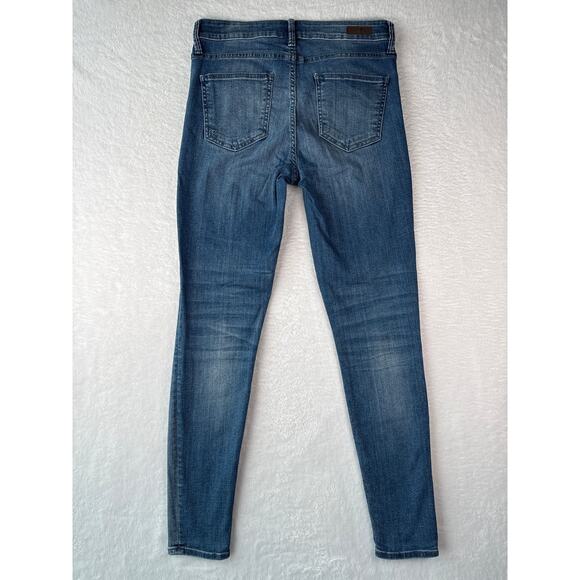Kut From The Kloth High Rise Toothpick Skinnny Size 6 Whiskered Medium Wash Jean - Picture 7 of 8